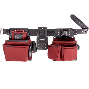 OCCIDENTAL R8080DB MD RED NYLON/BLACK LEATHER OXYLIGHTS FRAMER TOOL BELT SET
